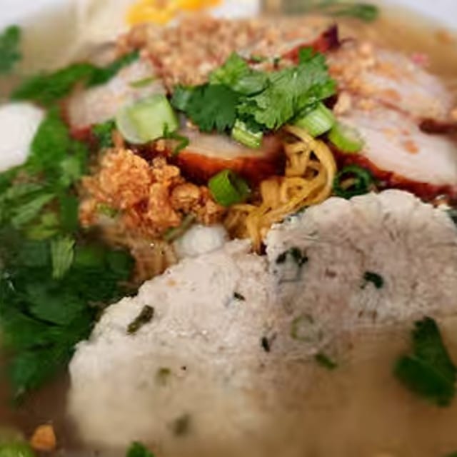 Sukhothai Noodles Soup (Tom Yum Noodle Soup).