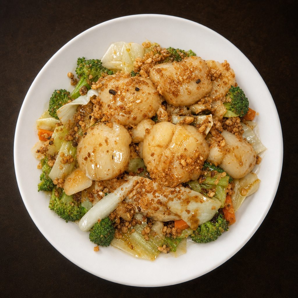 Pad Kra Tiem Prik Thai (Thai Garlic & Black Pepper).
