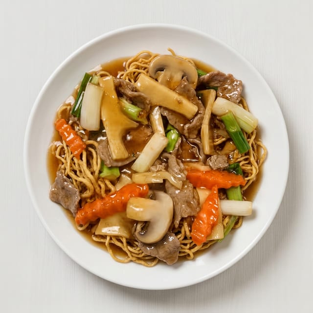 Koy See Mee (Crispy Egg Noodle Nest).