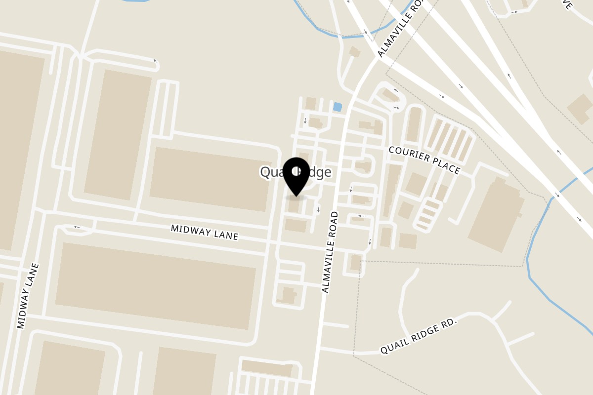 Map showing the location of Honey's Bie Thai & Sushi on 1890 Almaville Rd #100 in Smyrna